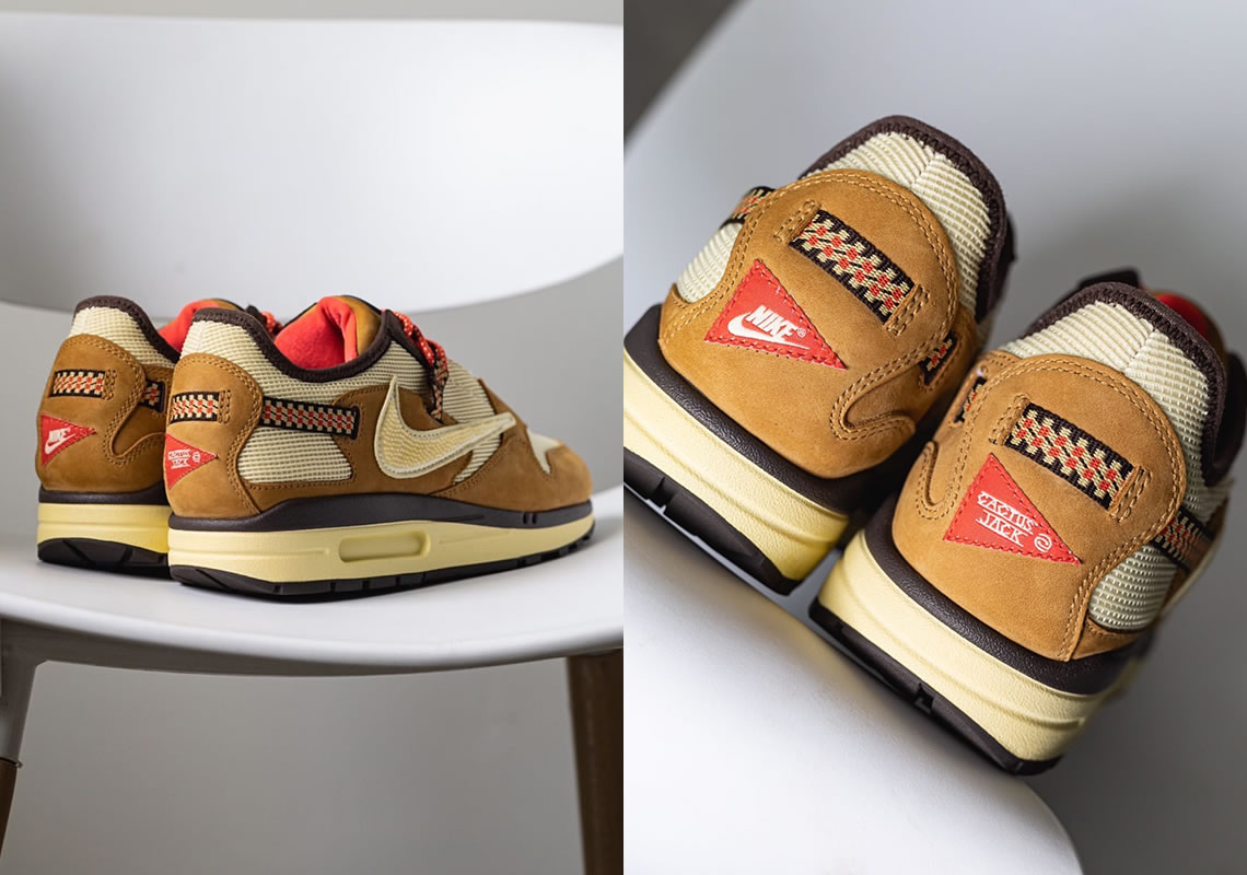 Travis Scott Nike Air Max 1 Wheat Do9392 701 (5) - newkick.vip